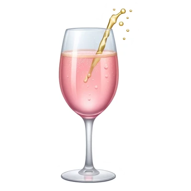 Champagne rosa sticker