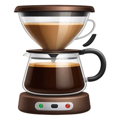 V60 server full of filter coffee sticker