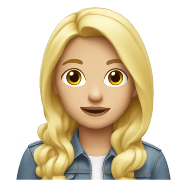 blonde girl with lots of ranch sticker