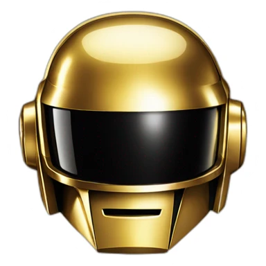 daft punk gold sticker