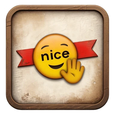 sign saying nice try sticker
