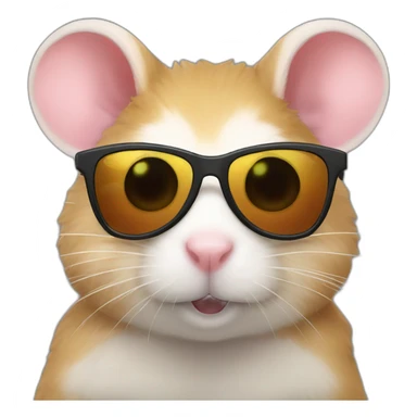 Djungarianhamster-sunglasses sticker