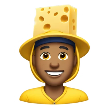 Saquon Barkley wearing a cheese hat sticker