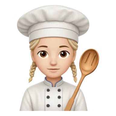 braided haired cook sticker