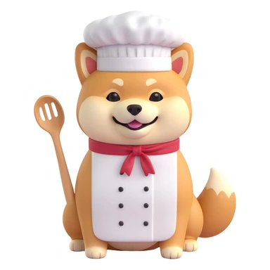 shiba inu chef sticker