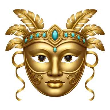 ancient Roman party mask sticker