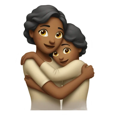 Sisters hugging  sticker
