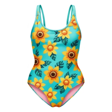 Retro swimsuit sticker