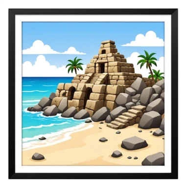 Ruinas rock pillage- Playa Del Carmen sticker