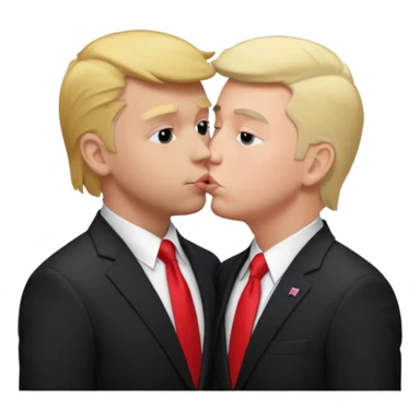 Tyler Joseph kissing Donald truml sticker