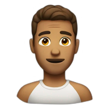 I cool guy trying to show of his jawline sticker