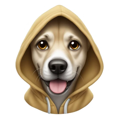 Dog wearing a Hoodie ￼ sticker