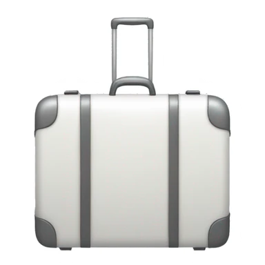 White suitcase sticker