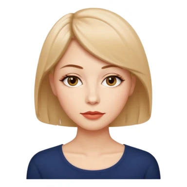 Alta pelo corto en capas enfrente delgada ojos almendrados con ovalados labios mediod sticker