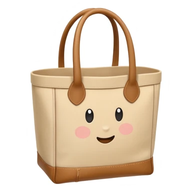 cartoon market bag, do not add stripes and make it empty. Do not add face. Top view sticker