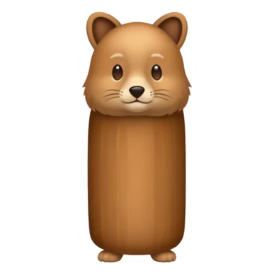Cylidrical shape animal  sticker