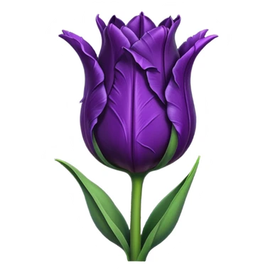 single goth tulip wilted dark aesthetic sticker