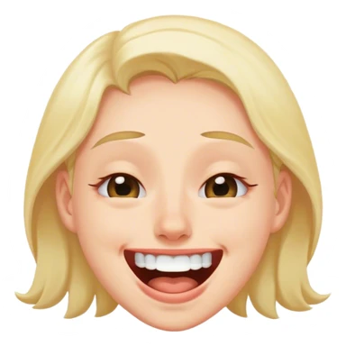 rolling eyes while laughing sticker