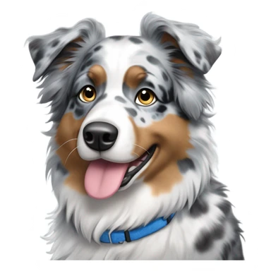 Blue Merle Australian Sheperd  sticker