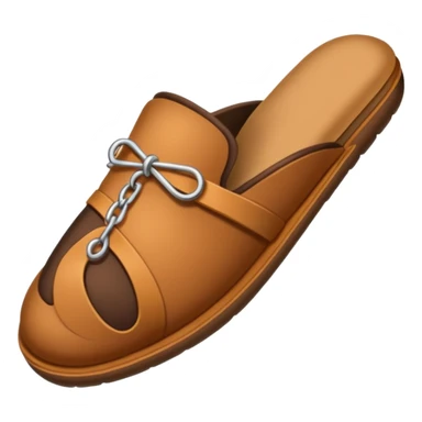 Hand holding a slipper sticker