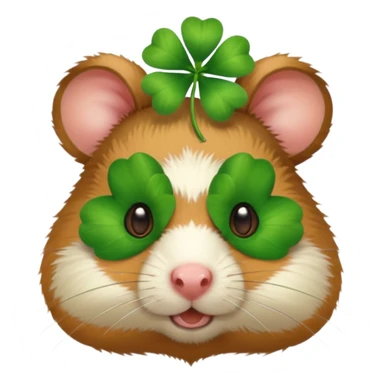 I want a hamster head to wear a clover head accessories sticker