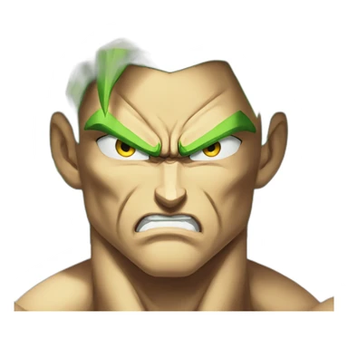Realistic Angry Broly sticker