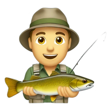 A flyfishing sticker