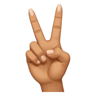 Now bend the middle finger sticker