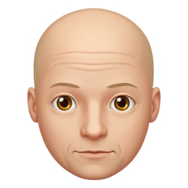 Une personne homme sans cheveux sticker