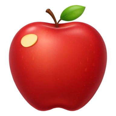 liver apple style emoji simple clear sticker