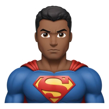 Black Superman sticker