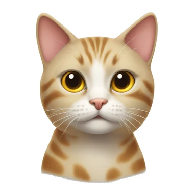 Cat doing “smolder” sticker