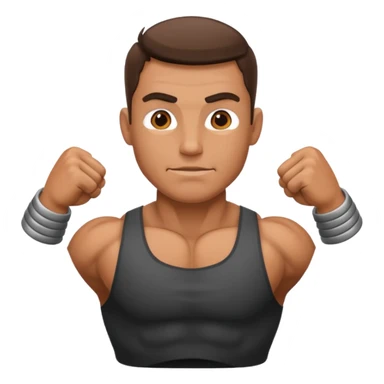 persona haciendo fuerza sticker