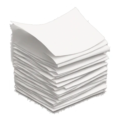 a stack of paper with a visible home symbol on it sticker