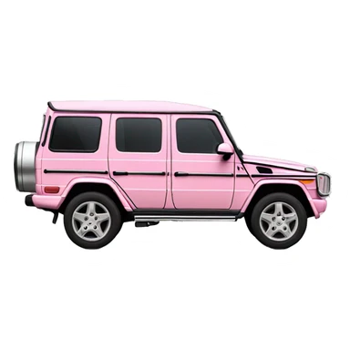 Light pink gwagon side view sticker