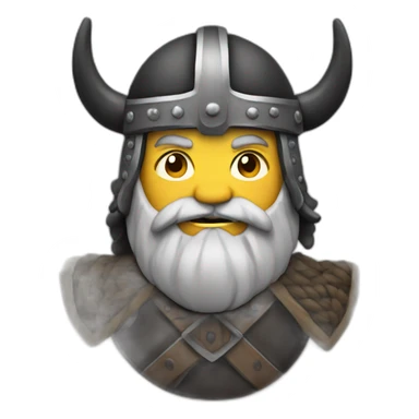 Viking With a black background sticker