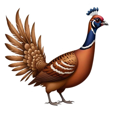 Fasan männlich  mit langen Schwanzfedern sticker