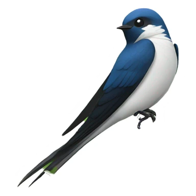 swallow in a grassfield sticker