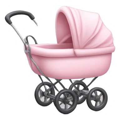 Light pink baby stroller sticker