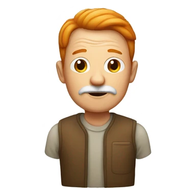 old man with ginger sticker