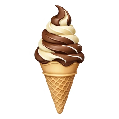 Decadent soft serve ice cream sticker