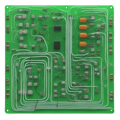 Circuit board wiring sticker
