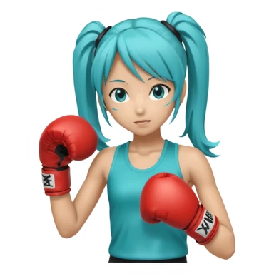 Miku boxing sticker