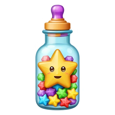 Konpeito Star Candy Bottle sticker