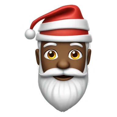 Santa with a top hat  sticker