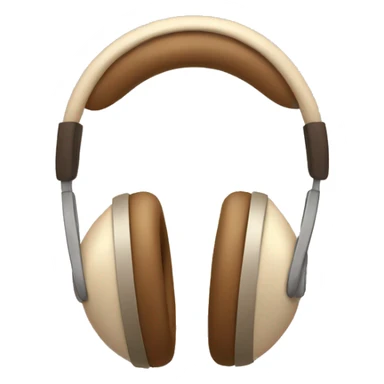 beige apple headphones with brown bows sticker