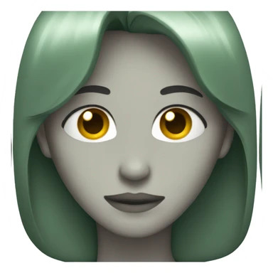 Dark green IOS heart emoji sticker