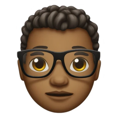 Baby gangstar with black glasses  sticker