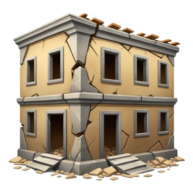 Damaged Building Interior sticker