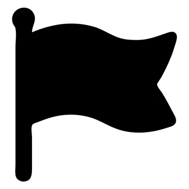 red flag, simple, iconic, clean design, no text, no emblem, on white background sticker